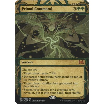 Primal Command (Foil Etched) (STA-055) - Strixhaven Mystical Archive (Borderless) Foil