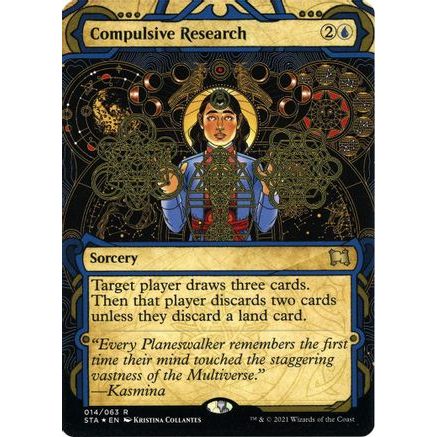 Compulsive Research (Foil Etched) (STA-014) - Strixhaven Mystical Archive (Borderless) Foil