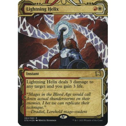 Lightning Helix (Foil Etched) (STA-062) - Strixhaven Mystical Archive (Borderless) Foil