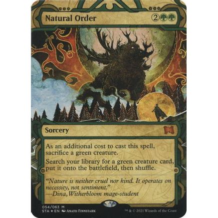 Natural Order (Foil Etched) (STA-054) - Strixhaven Mystical Archive (Borderless) Foil