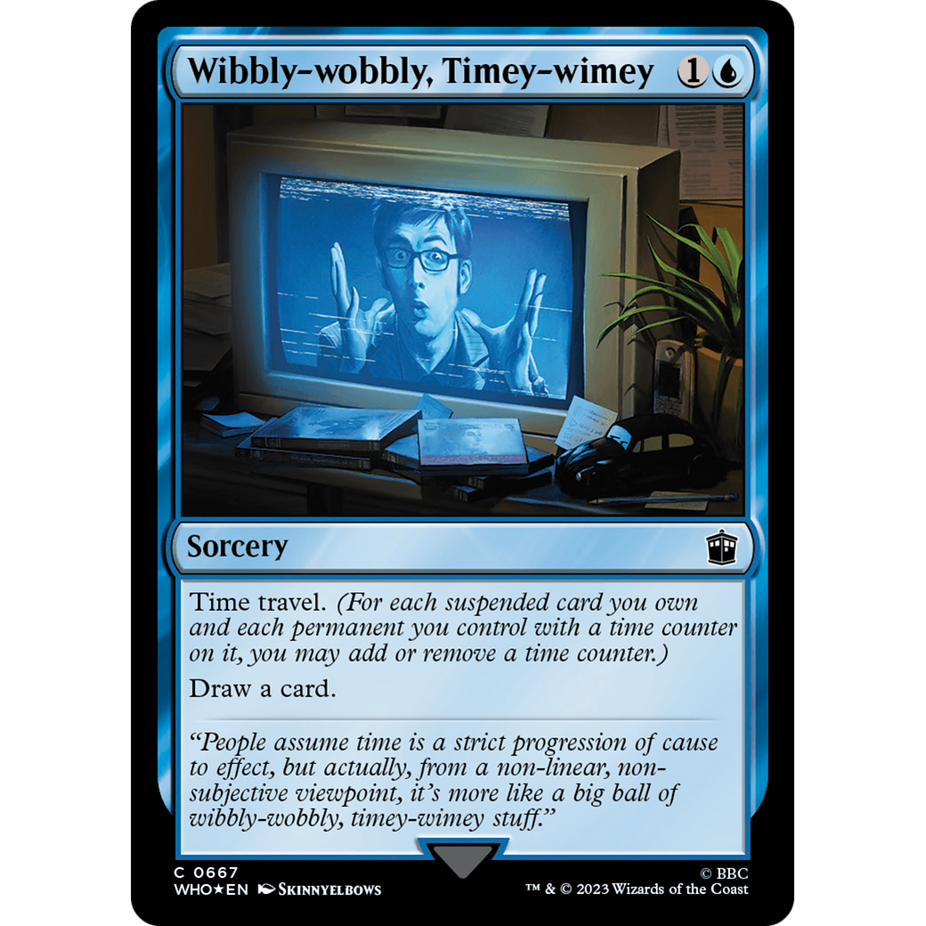Wibbly-wobbly, Timey-wimey (Surge Foil) (WHO-667) - Doctor Who Foil