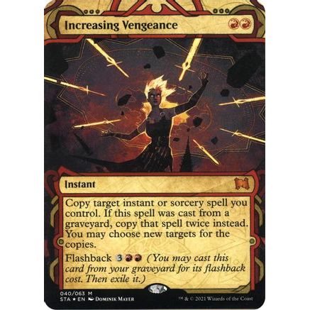 Increasing Vengeance (Foil Etched) (STA-040) - Strixhaven Mystical Archive (Borderless) Foil