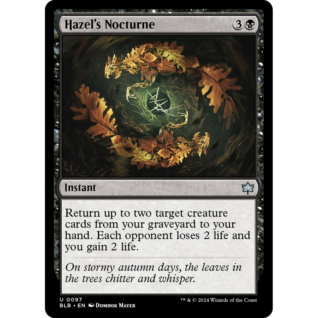 Hazel's Nocturne (BLB-097) - Bloomburrow Foil