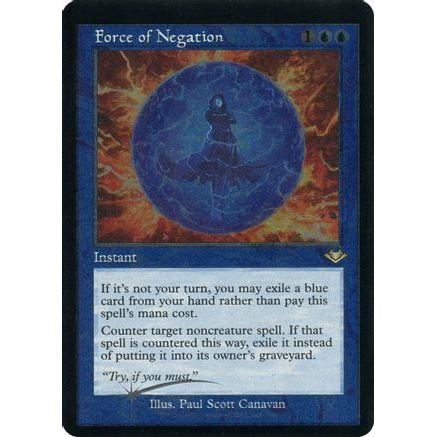 Force of Negation (Retro Frame) (Foil Etched) (MH1-009) - Modern Horizons Foil