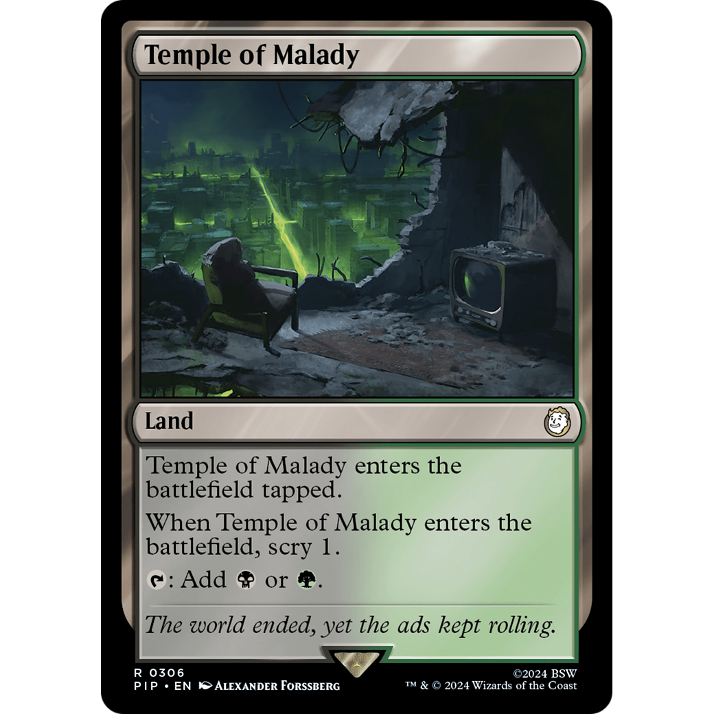 Temple of Malady (PIP-306) - Fallout Foil