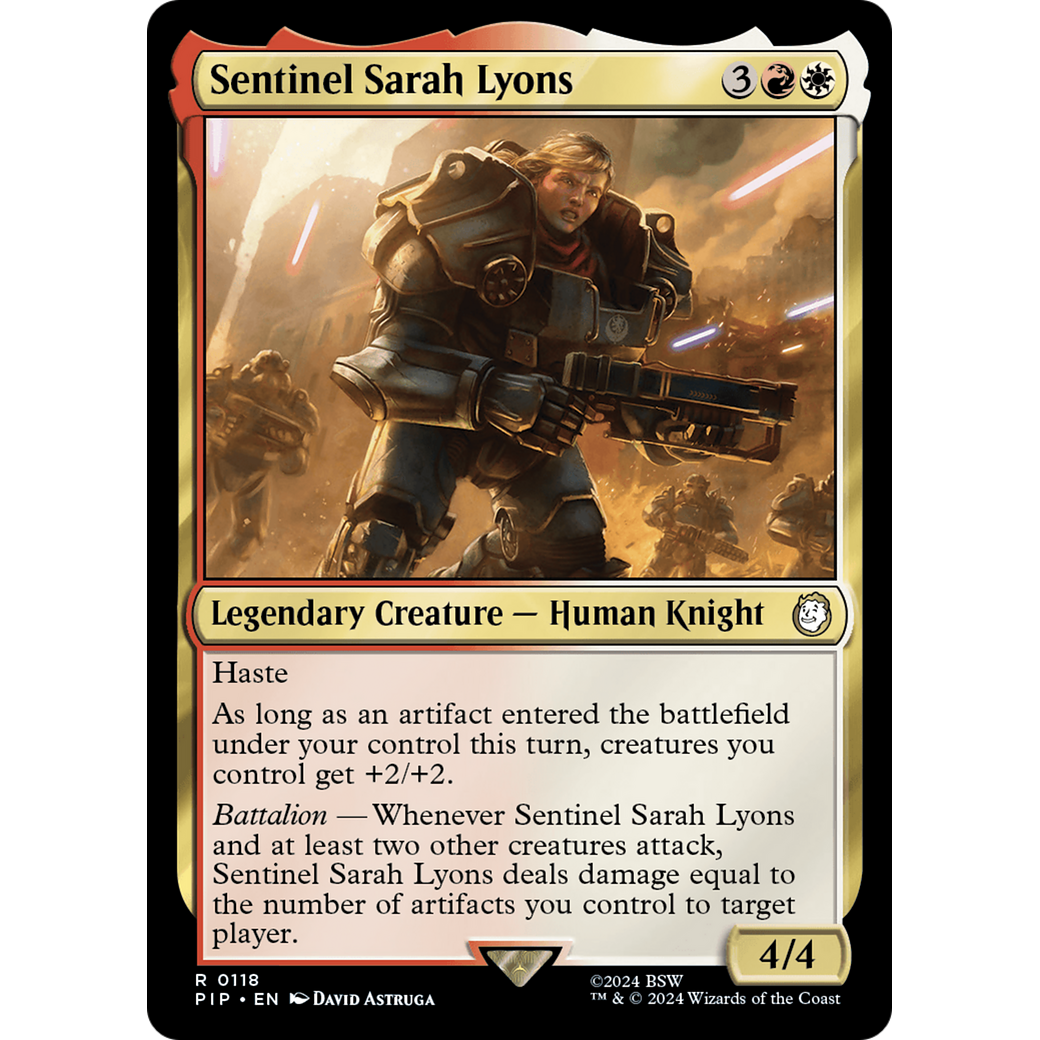Sentinel Sarah Lyons (PIP-118) - Fallout Foil