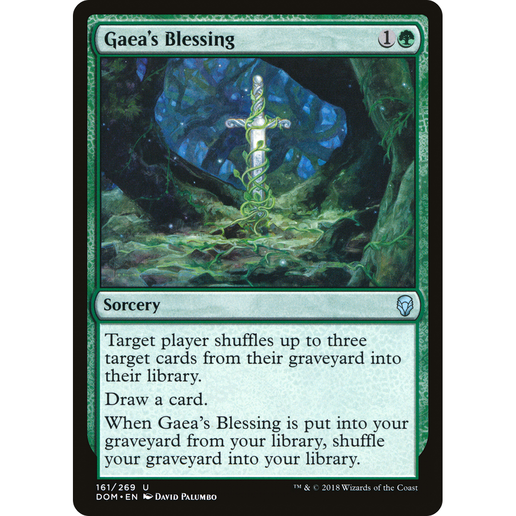 Gaea's Blessing (DOM-161) - Dominaria Foil