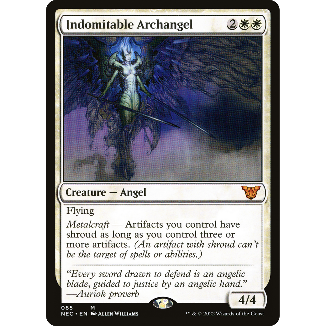 Indomitable Archangel (NEC-085) - Neon Dynasty Commander