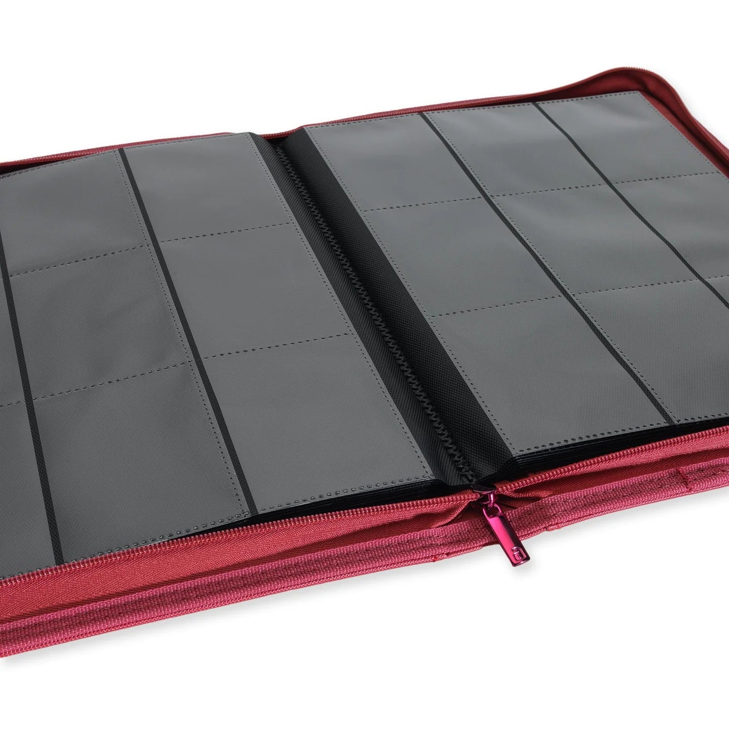 Vault X Metallic Red 9-Pocket Exo-Tec Zip Binder