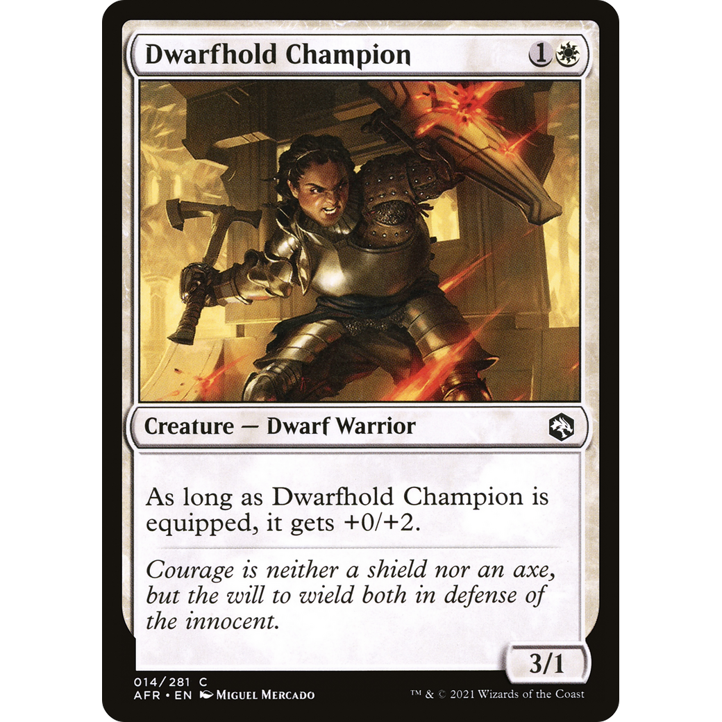 Dwarfhold Champion (AFR-014) - Adventures in the Forgotten Realms Foil