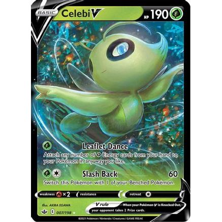 Celebi V 7/198 - SWSH06 Chilling Reign Holofoil