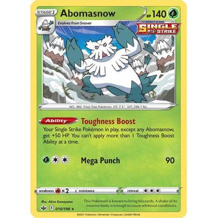 Abomasnow 10/198 - SWSH06 Chilling Reign Reverse Holofoil