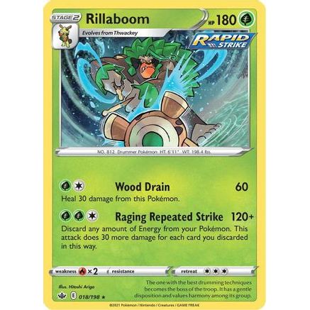 Rillaboom 18/198 - SWSH06 Chilling Reign Reverse Holofoil