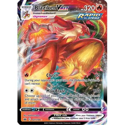 Blaziken VMAX 21/198 - SWSH06 Chilling Reign Holofoil