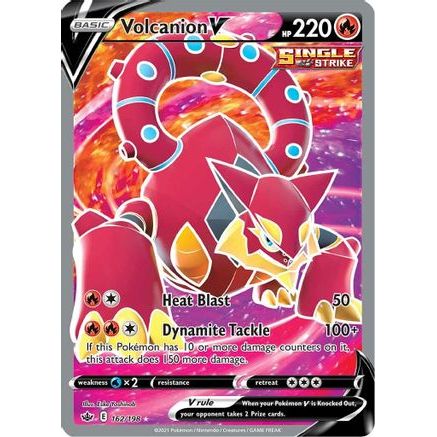Volcanion V (Full Art) 162/198 - SWSH06 Chilling Reign Holofoil