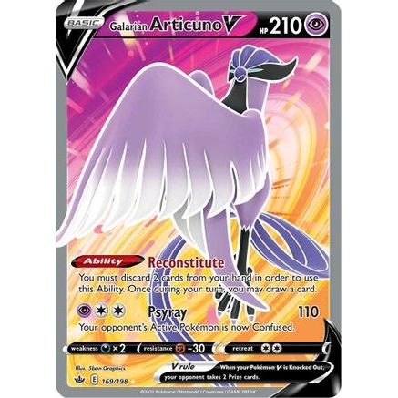 Galarian Articuno V (Full Art) 169/198 - SWSH06 Chilling Reign Holofoil