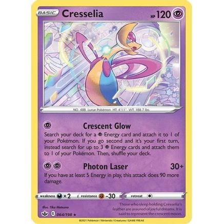 Cresselia 64/198 - SWSH06 Chilling Reign Holofoil