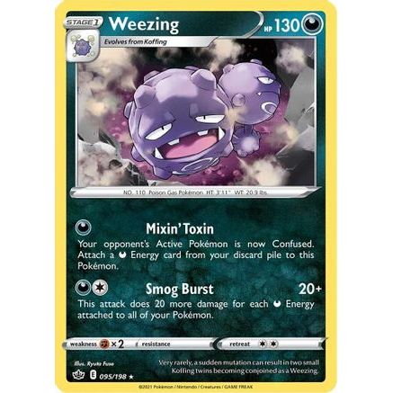Weezing 95/198 - SWSH06 Chilling Reign Reverse Holofoil