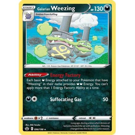 Galarian Weezing 96/198 - SWSH06 Chilling Reign Reverse Holofoil