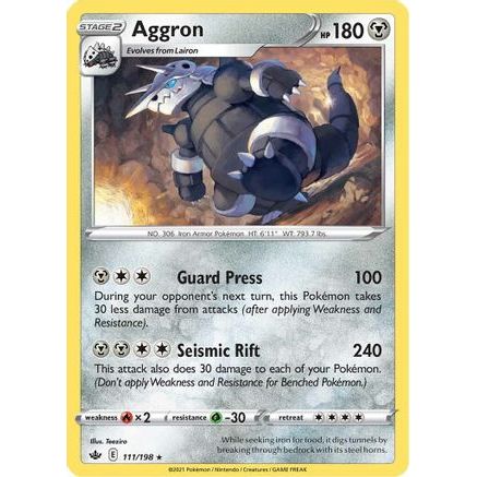 Aggron 111/198 - SWSH06 Chilling Reign Reverse Holofoil