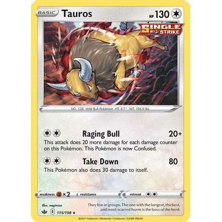 Tauros 115/198 - SWSH06 Chilling Reign Holofoil