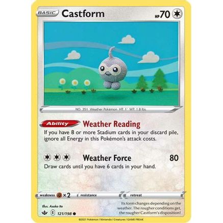 Castform 121/198 - SWSH06 Chilling Reign Reverse Holofoil