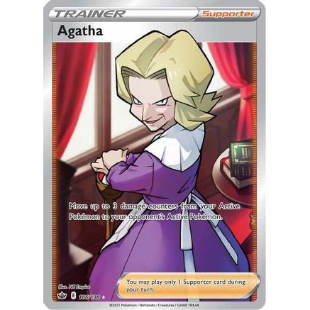 Agatha (Full Art) 186/198 - SWSH06 Chilling Reign Holofoil