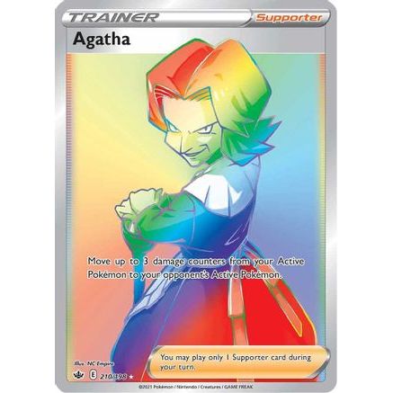 Agatha (Secret) 210/198 - SWSH06 Chilling Reign Holofoil