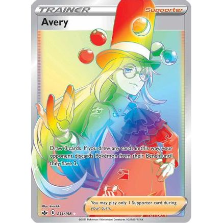 Avery (Secret) 211/198 - SWSH06 Chilling Reign Holofoil