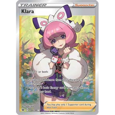 Klara (Full Art) 194/198 - SWSH06 Chilling Reign Holofoil