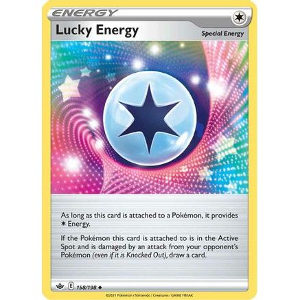Lucky Energy 158/198 - SWSH06 Chilling Reign