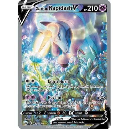 Galarian Rapidash V (Alternate Full Art) 168/198 - SWSH06 Chilling Reign Holofoil
