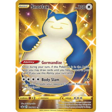 Snorlax (Secret) 224/198 - SWSH06 Chilling Reign Holofoil