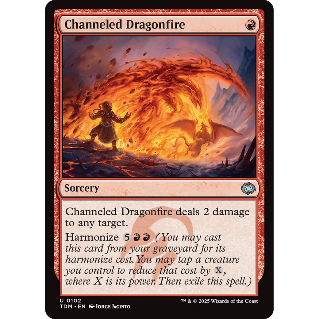 Channeled Dragonfire (TDM-102) - Tarkir: Dragonstorm Foil