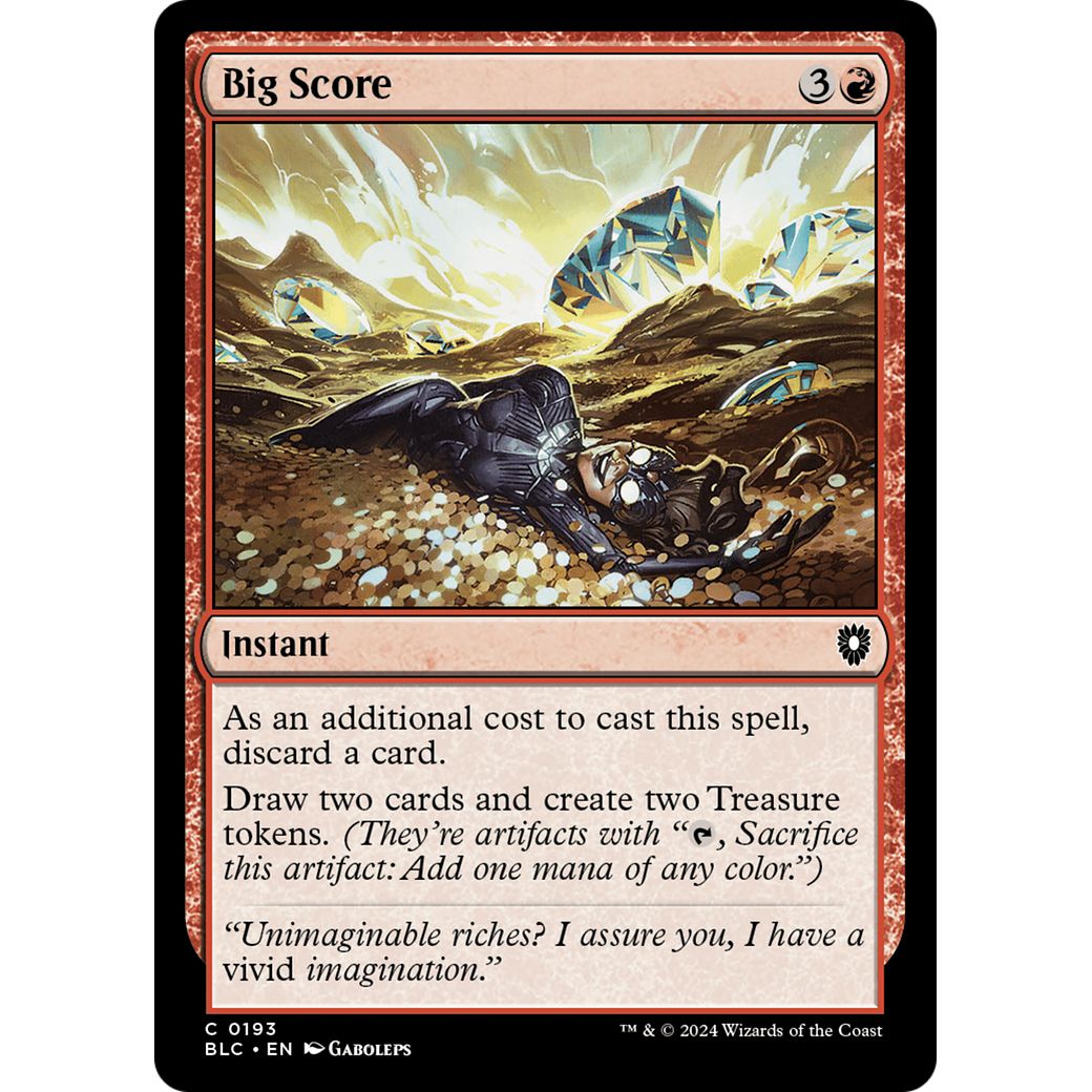 Big Score (BLC-193) - Bloomburrow Commander