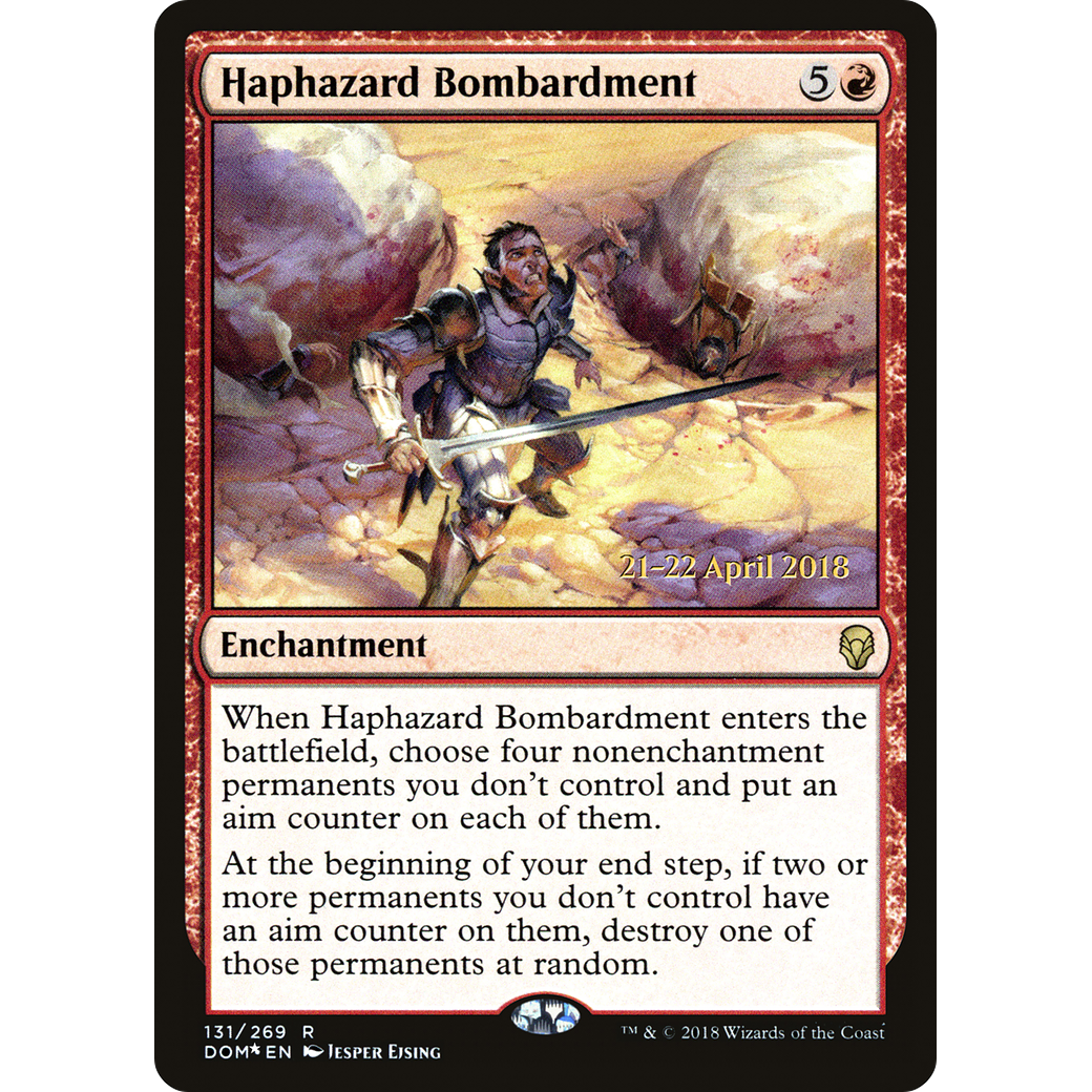 Haphazard Bombardment (PRE-131) - Dominaria Promos Foil