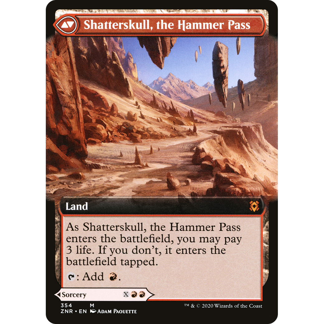 Shatterskull Smashing (Extended Art) (ZNR-354) - Zendikar Rising: (Extended Art) Foil