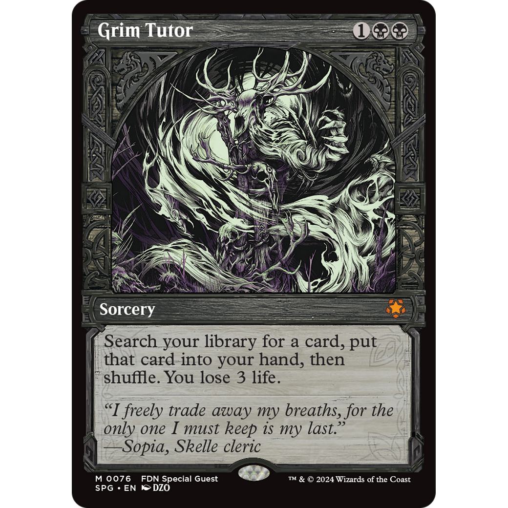 Grim Tutor (Showcase) (SPG-076) - Special Guests: (Showcase)