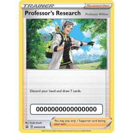 Professor's Research - SWSH178 (with Pokemon Go Code) SWSH178 - SWSH Sword & Shield Promo Cards