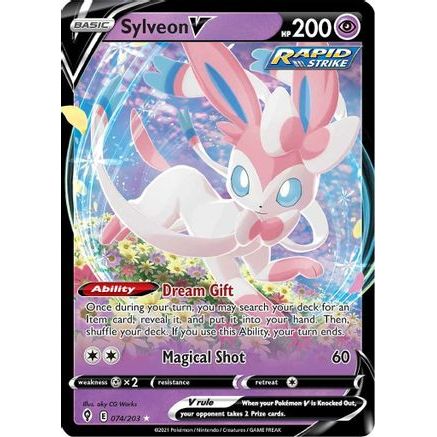 Sylveon V 74/203 - SWSH07 Evolving Skies Holofoil