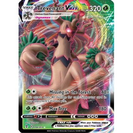Trevenant VMAX 14/203 - SWSH07 Evolving Skies Holofoil
