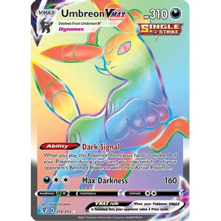 Umbreon VMAX (Secret) 214/203 - SWSH07 Evolving Skies Holofoil