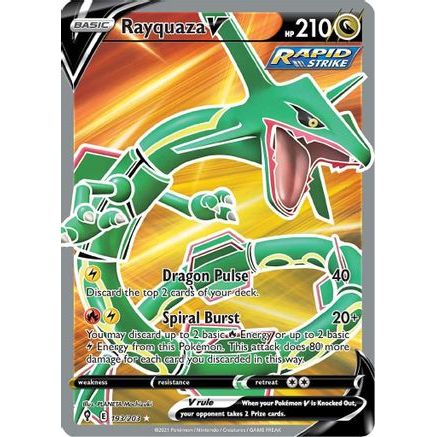Rayquaza V (Full Art) 193/203 - SWSH07 Evolving Skies Holofoil