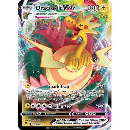 Dracozolt VMAX 59/203 - SWSH07 Evolving Skies Holofoil