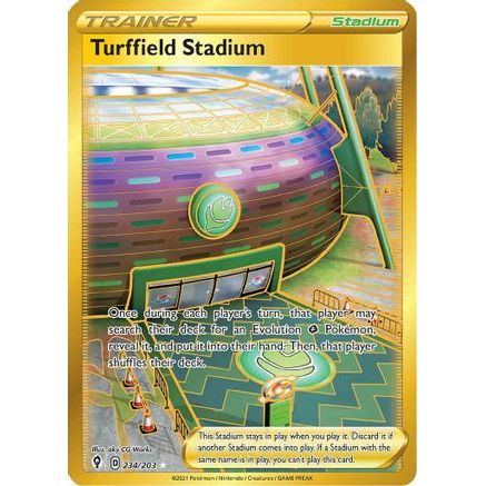 Turffield Stadium (Secret) 234/203 - SWSH07 Evolving Skies Holofoil