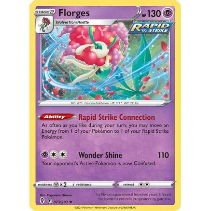 Florges 73/203 - SWSH07 Evolving Skies Reverse Holofoil
