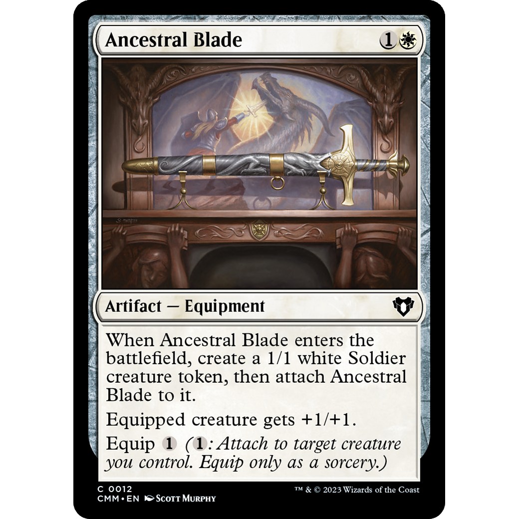Ancestral Blade (CMM-012) - Commander Masters Foil