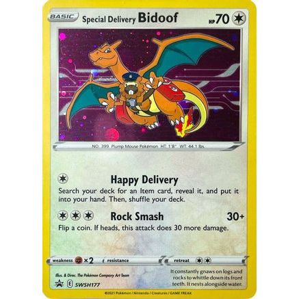Special Delivery Bidoof SWSH177/307 - SWSH Sword & Shield Promo Cards Holofoil
