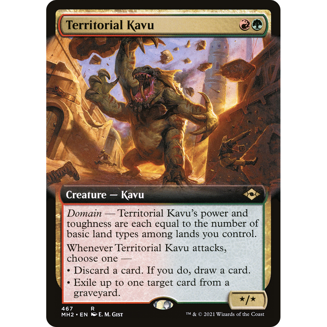 Territorial Kavu (Extended Art) (MH2-467) - Modern Horizons 2: (Extended Art) Foil