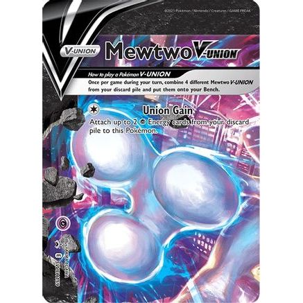 Mewtwo V-UNION - SWSH159 SWSH159/307 - SWSH Sword & Shield Promo Cards Holofoil
